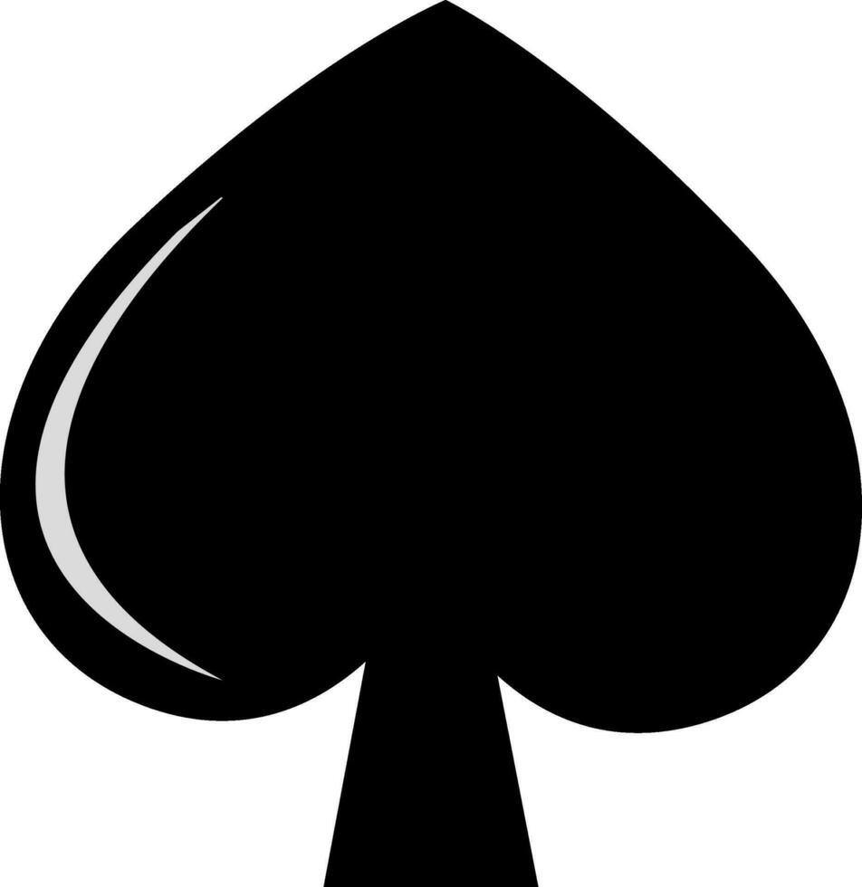 Vector playing card sign or symbol.