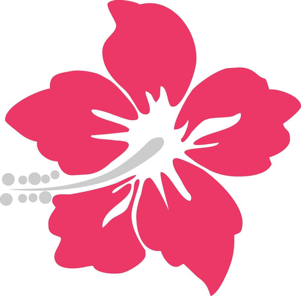 plano ilustración de rosado flor. vector