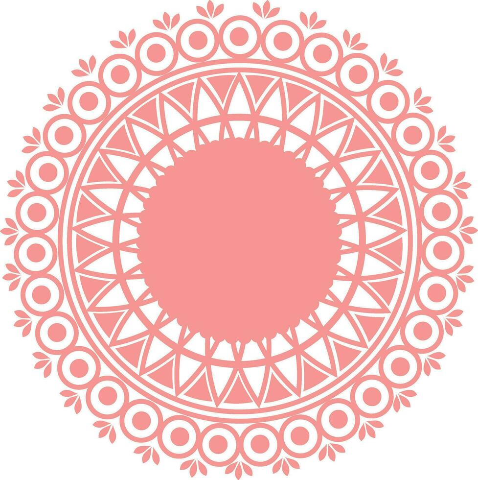 Illustration of beautiful floral mandala design. vector