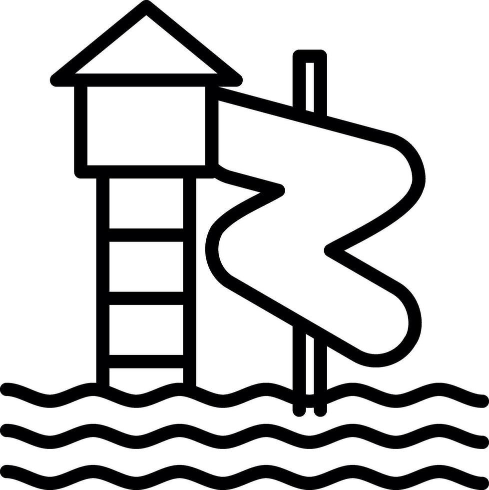 Water park Vector Icon Design