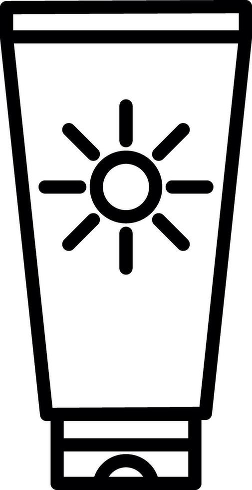 Sun cream Vector Icon Design