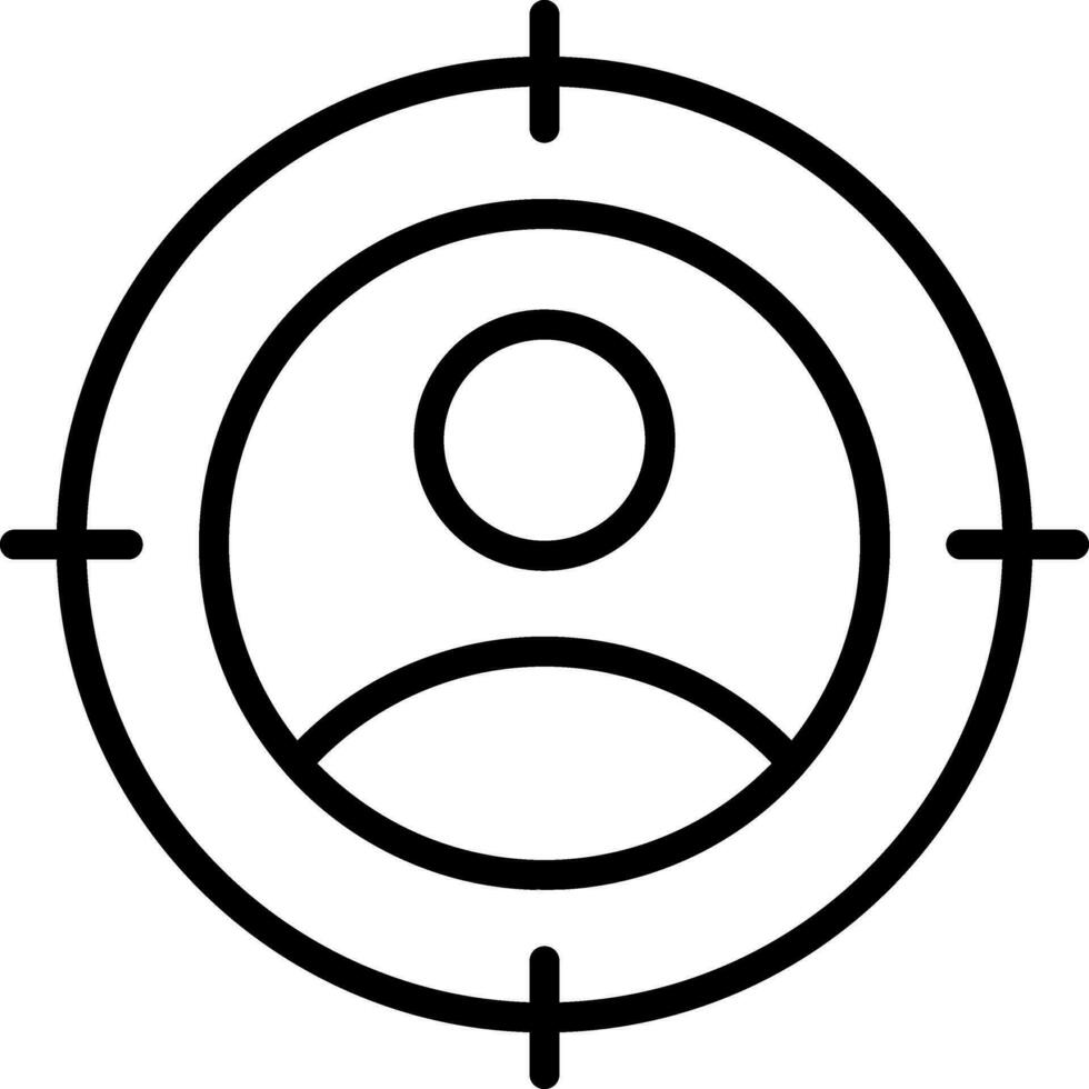 Target audience Vector Icon Design