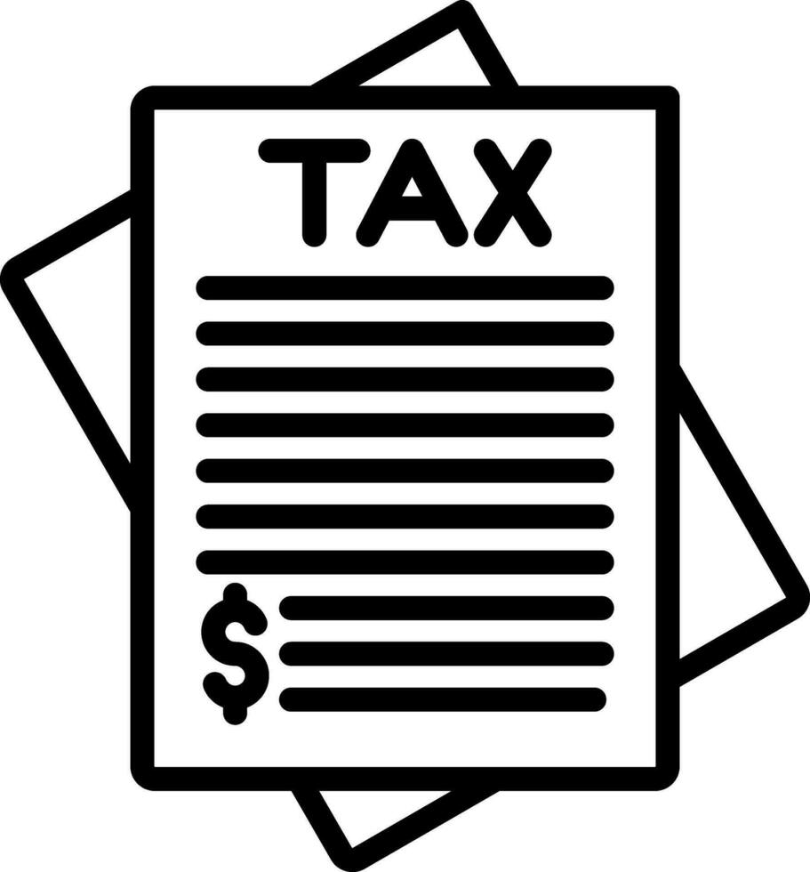 diseño de icono de vector de impuestos