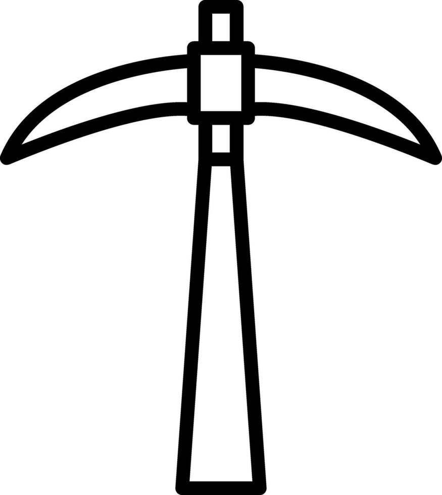 Pickaxe Vector Icon Design