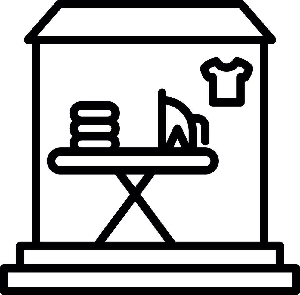 Laundry shop Vector Icon Design