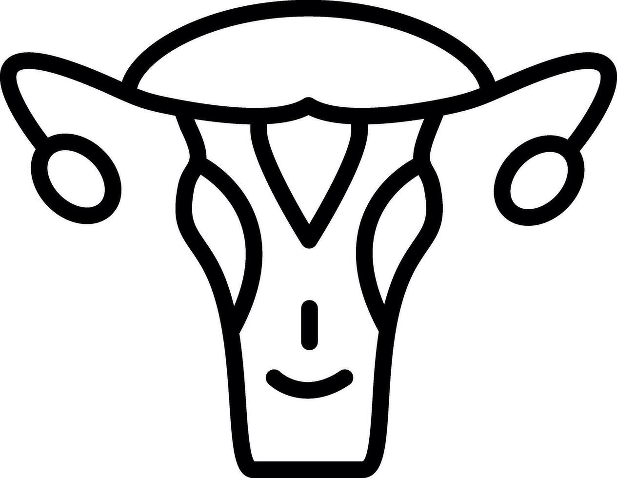 Uterus Vector Icon Design