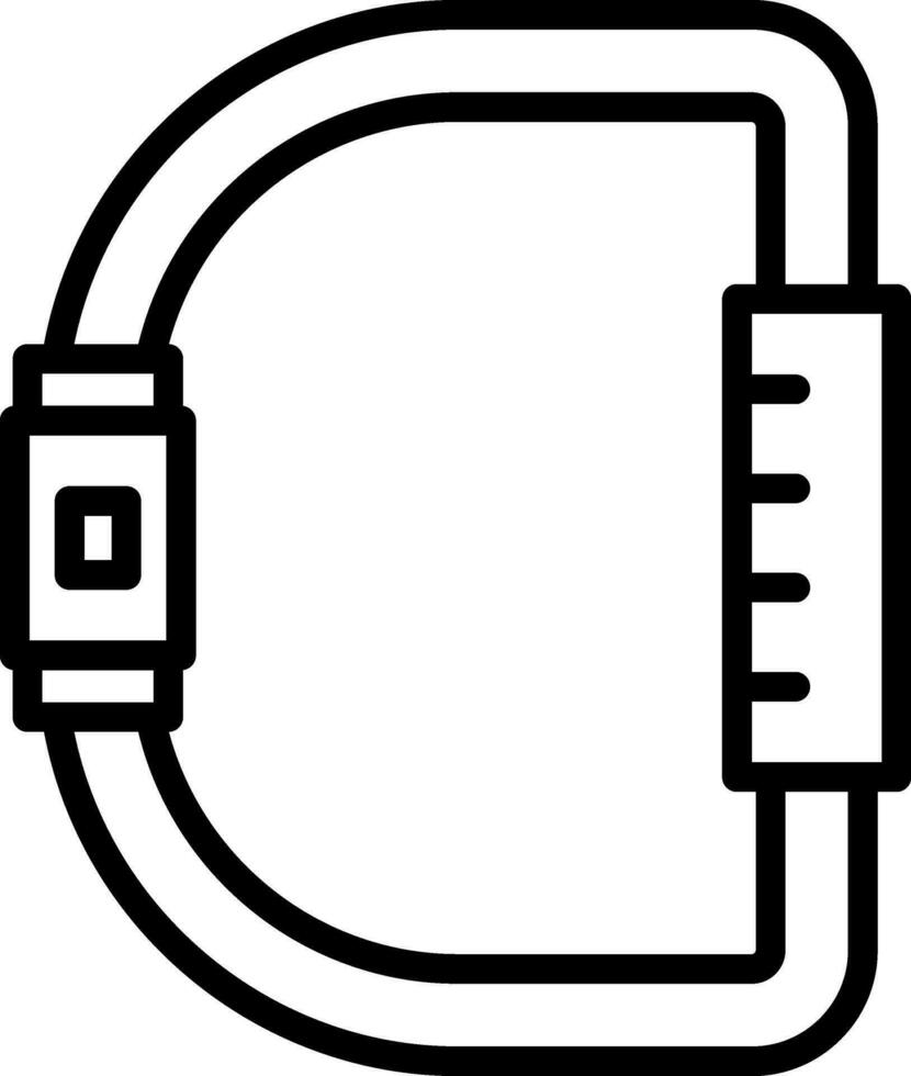 Carabiner Vector Icon Design