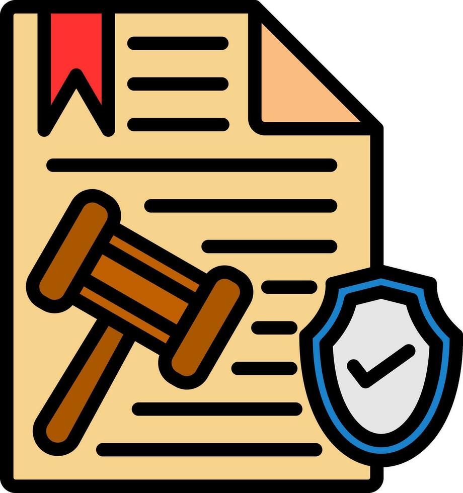 Legal document Vector Icon Design