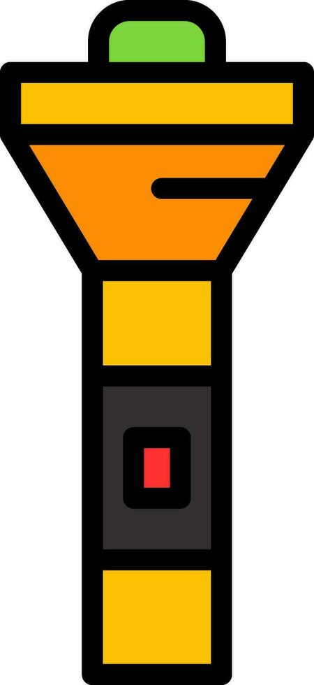 Flashlight Vector Icon Design