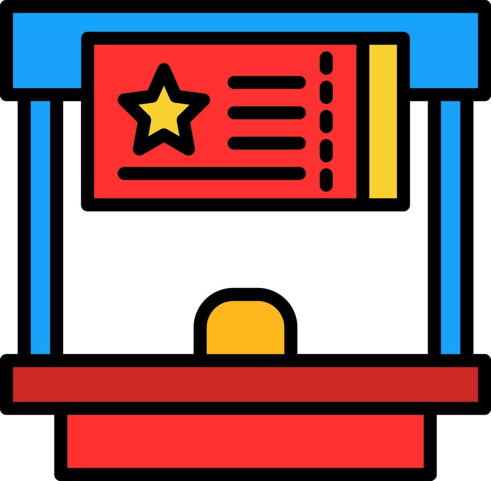 Ticket office Vector Icon Design