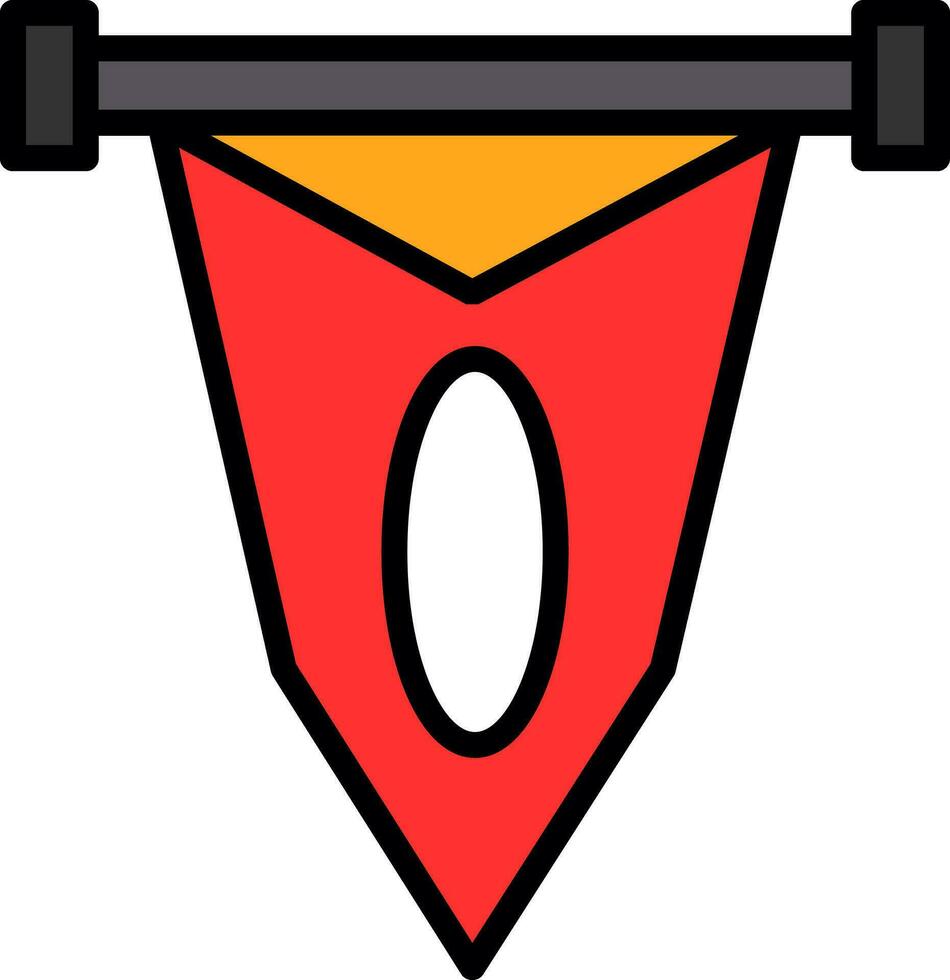 Pennant Vector Icon Design