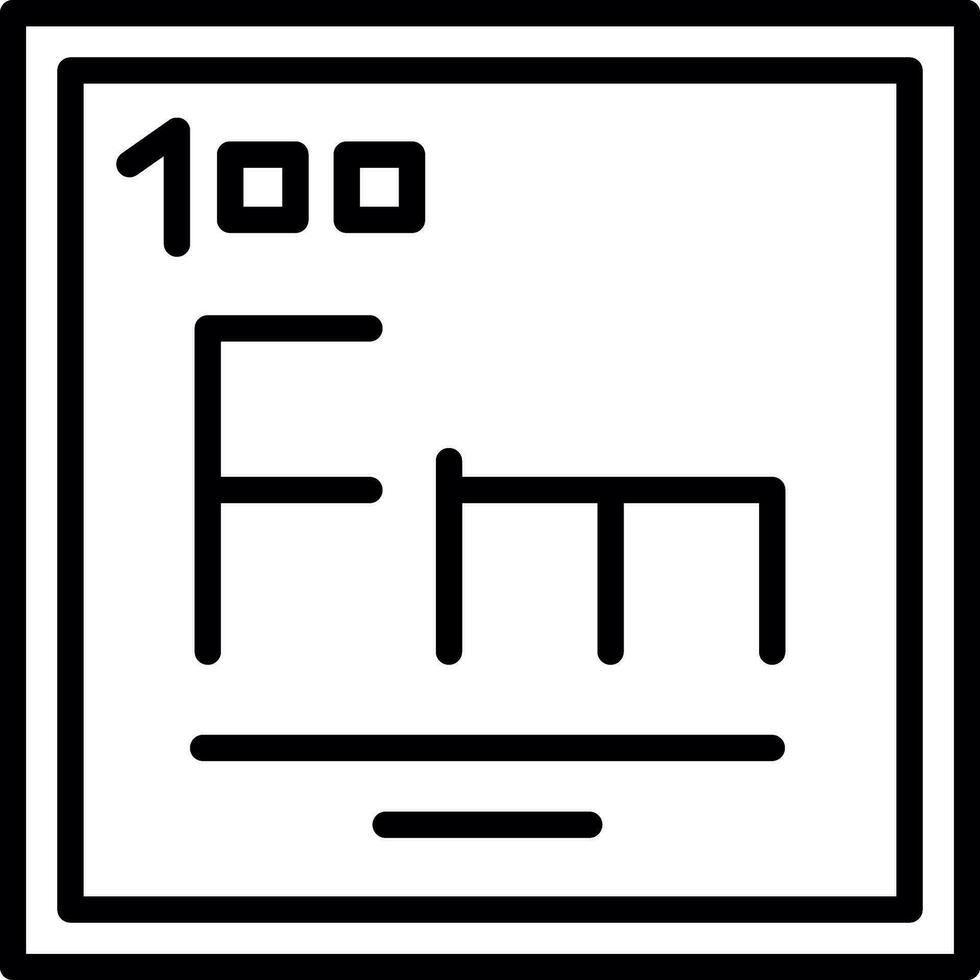Fermium Vector Icon Design