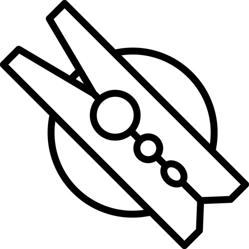 Clothespin Vector Icon Design