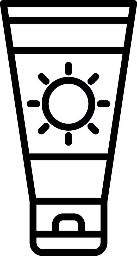 Sun cream Vector Icon Design