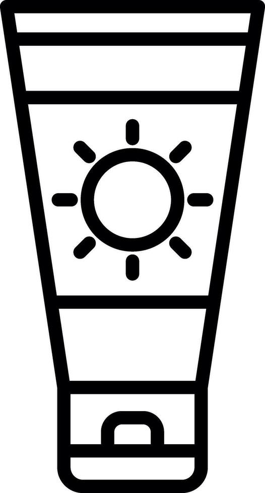 Sun cream Vector Icon Design