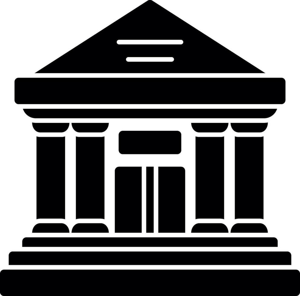 Courthouse Vector Icon Design