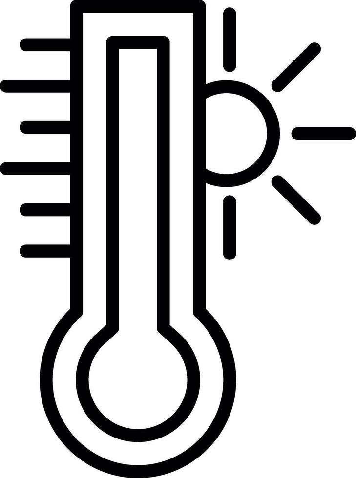 Hot temperature Vector Icon Design