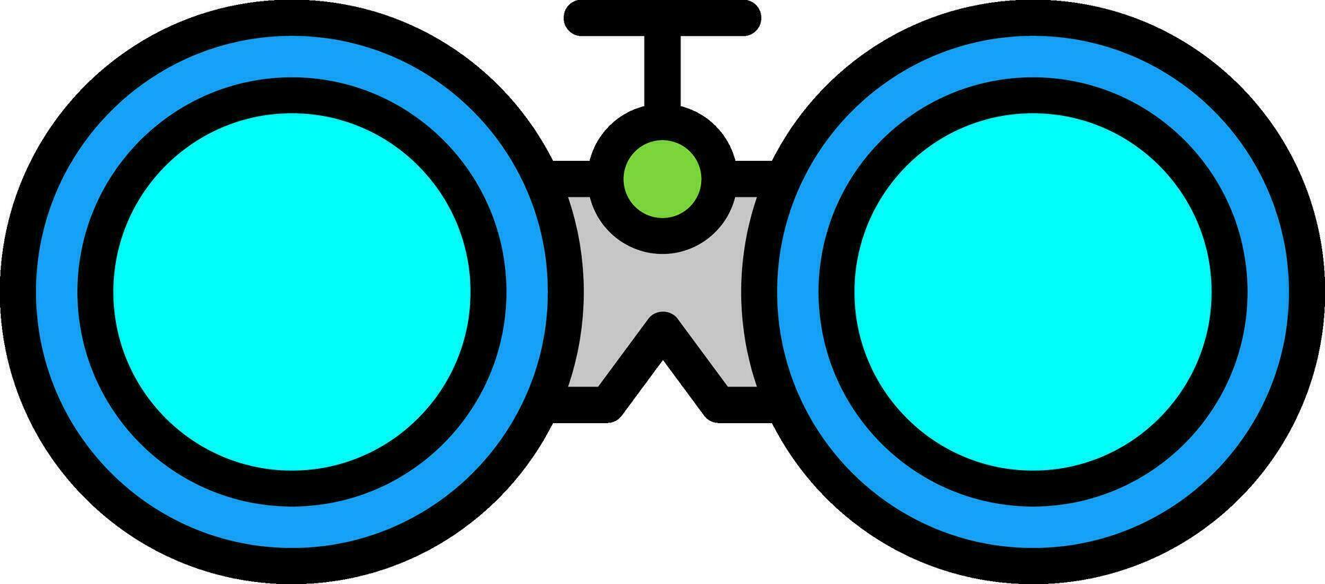 Binoculars Vector Icon Design