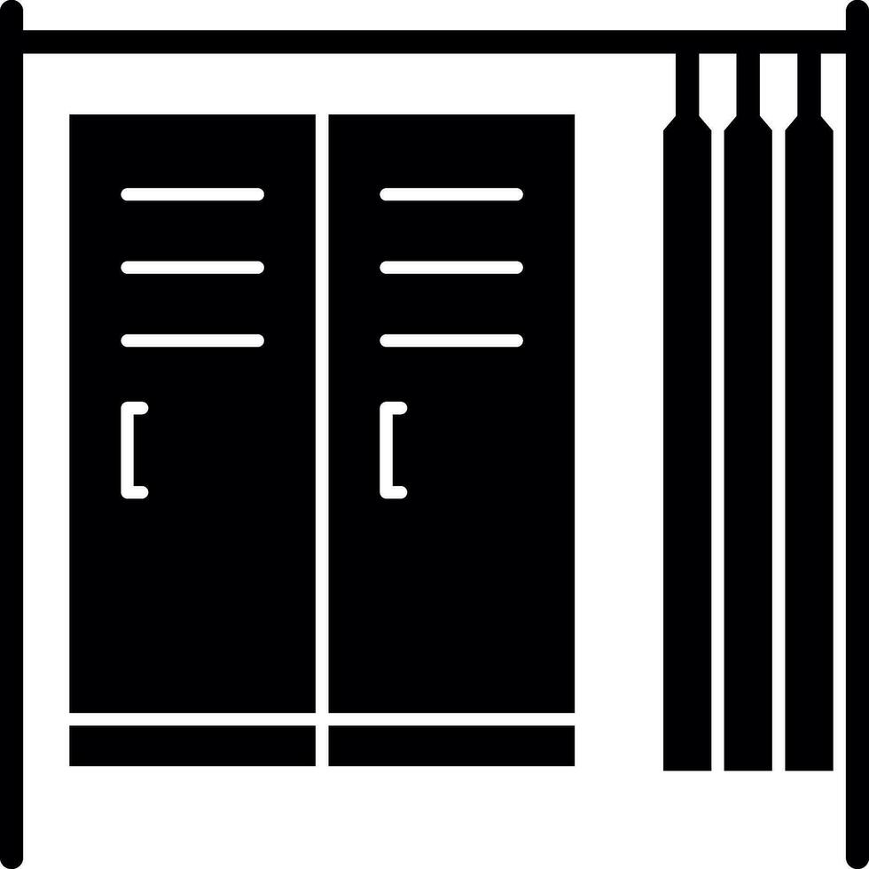 Changing room Vector Icon Design