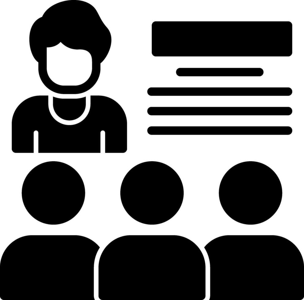 Seminar Vector Icon Design