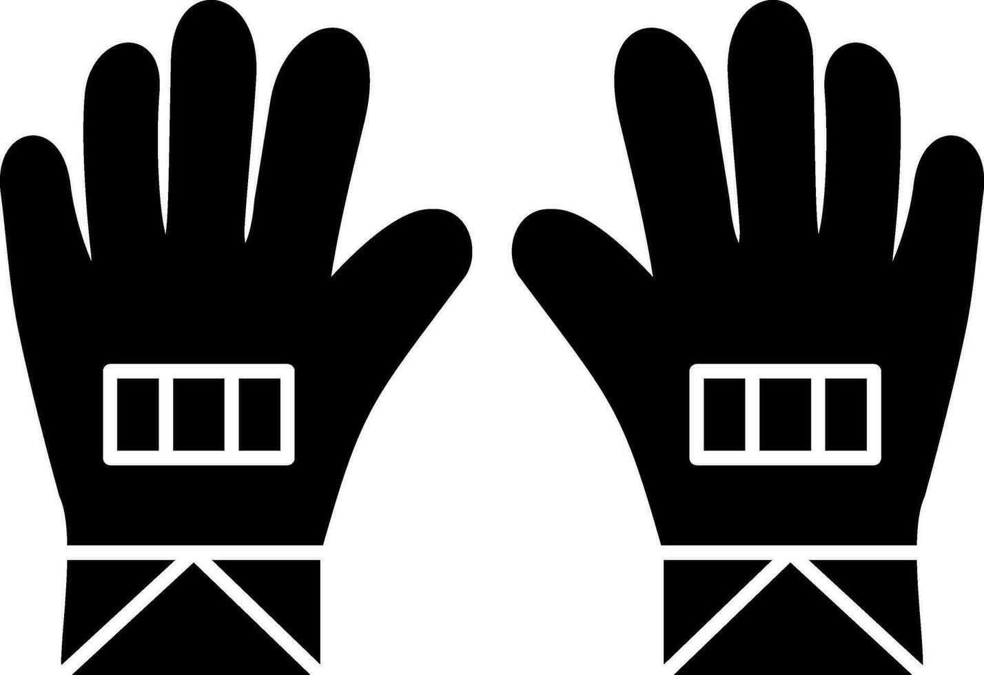 guantes, vector, icono, diseño vector