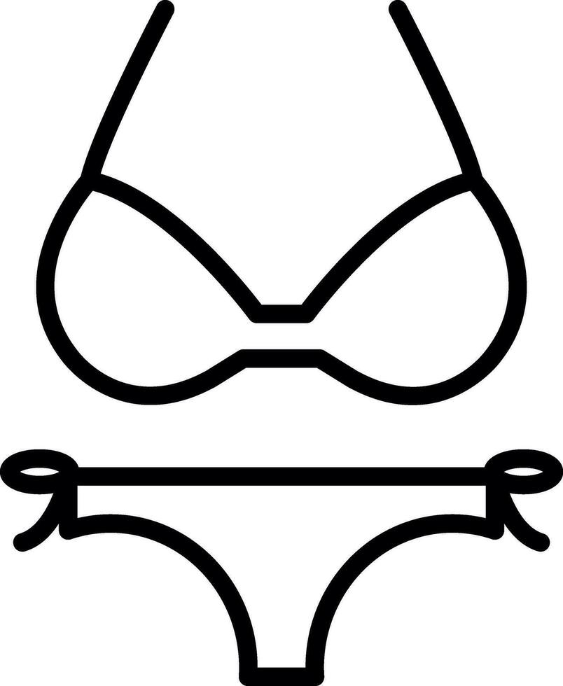 Bikini Vector Icon Design