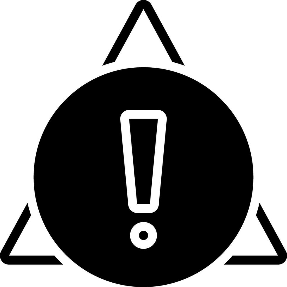 solid icon for alert vector