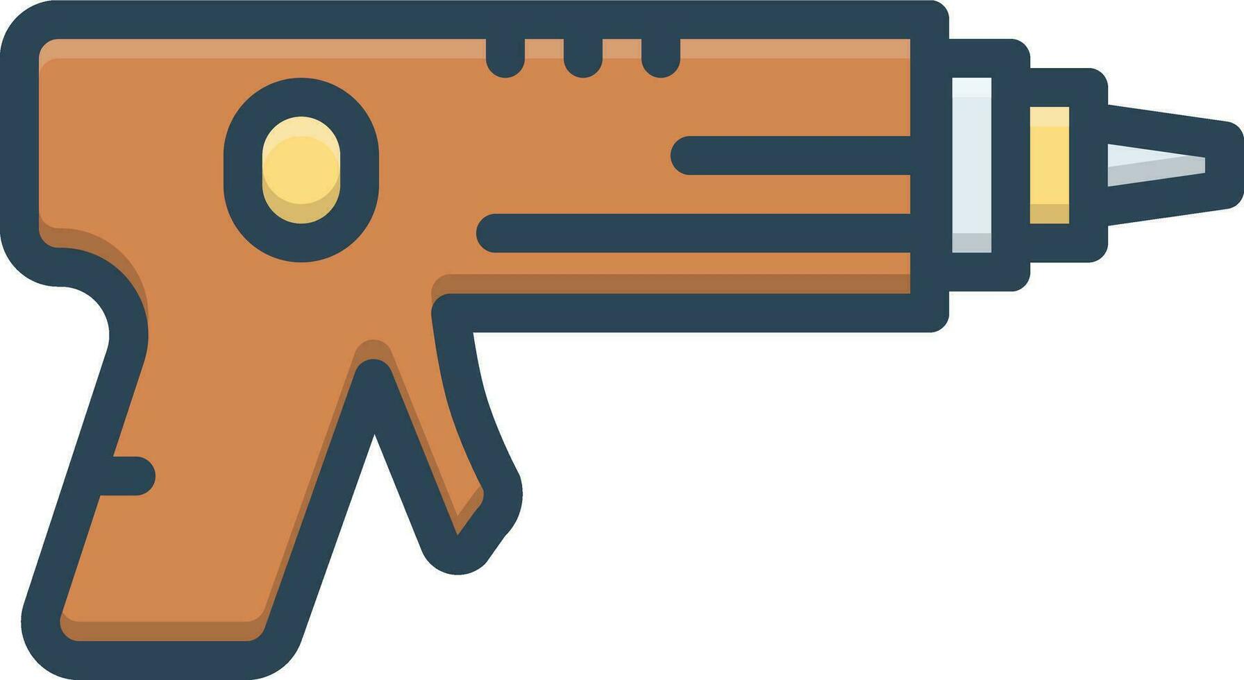 color icon for weapon vector