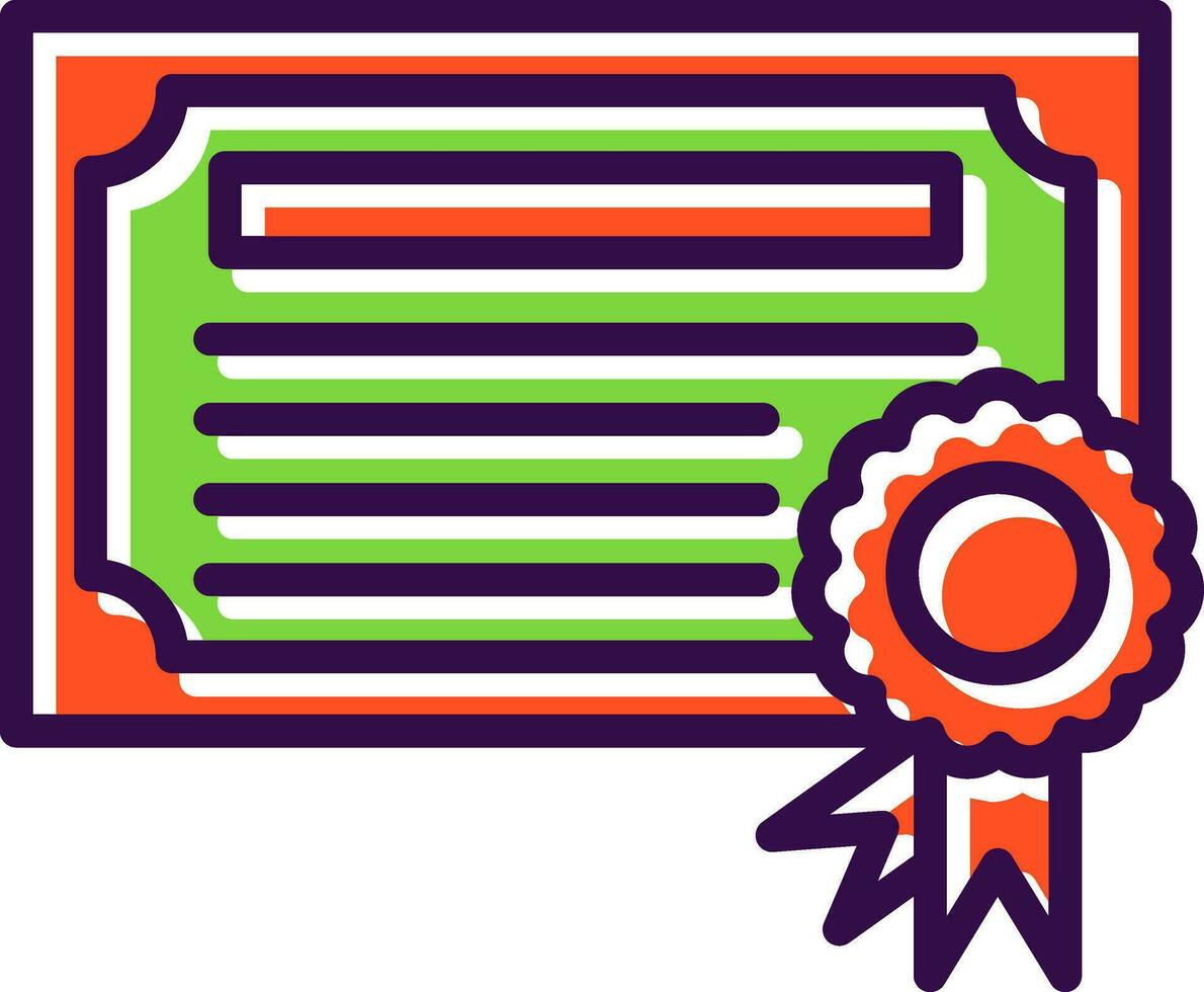 Certificate Vector Icon Design