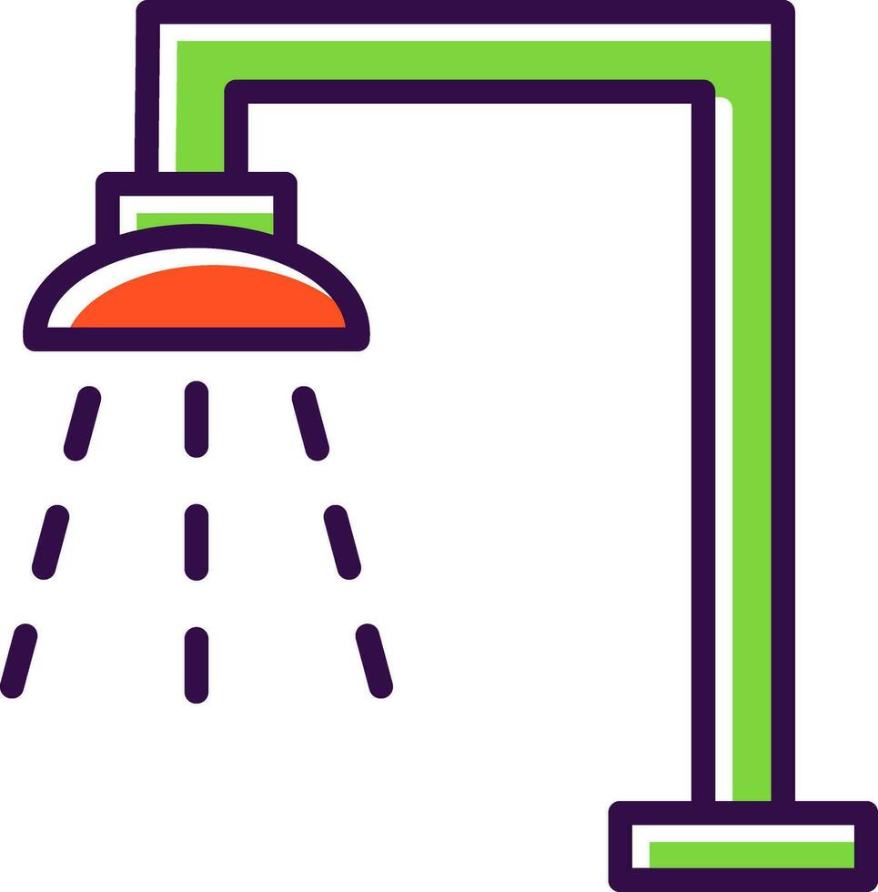 Shower Vector Icon Design