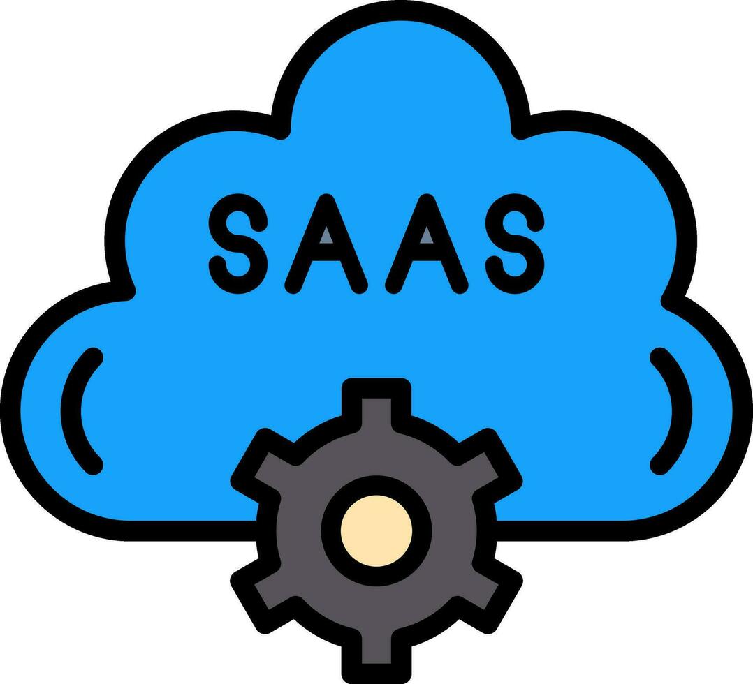 Saas Vector Icon Design