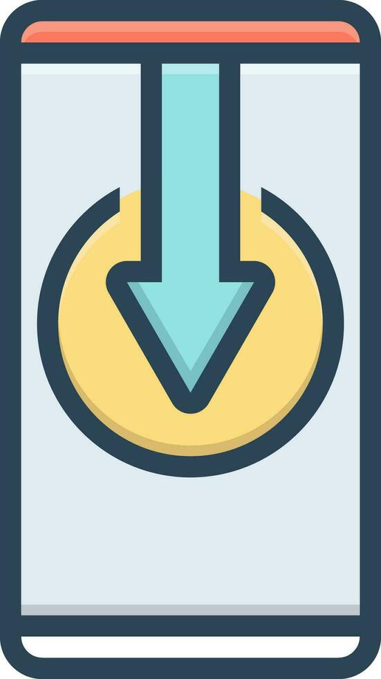color icon for install vector