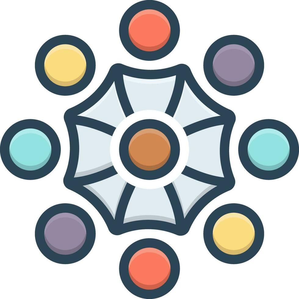 color icon for support vector