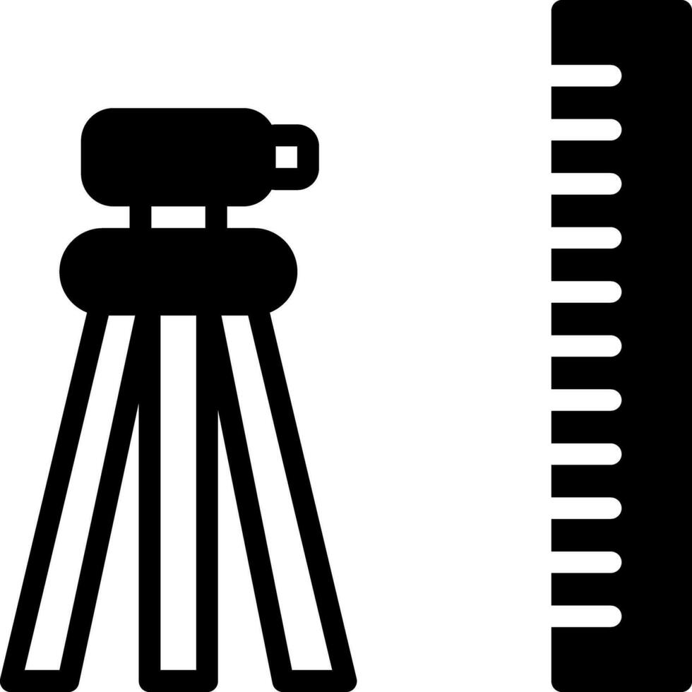 solid icon for geodetic vector