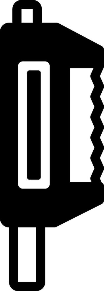 solid icon for fretsaw vector