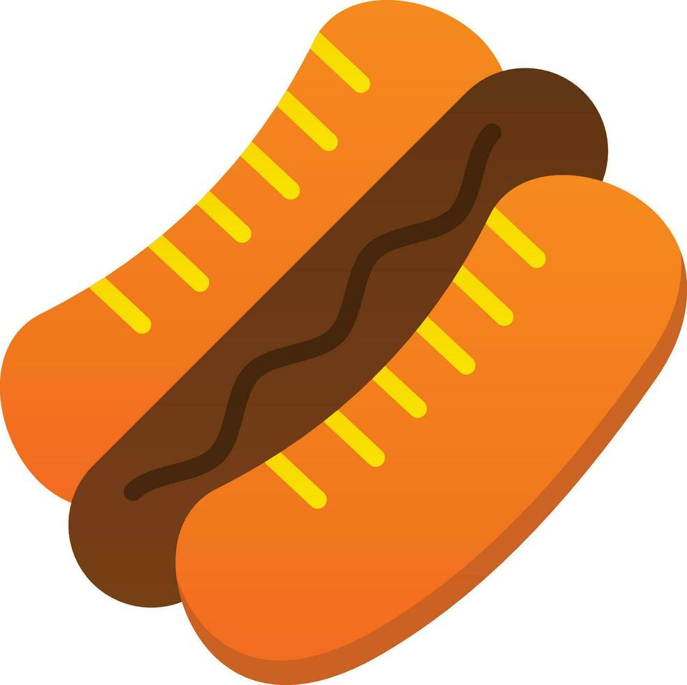 Hot dog Vector Icon Design