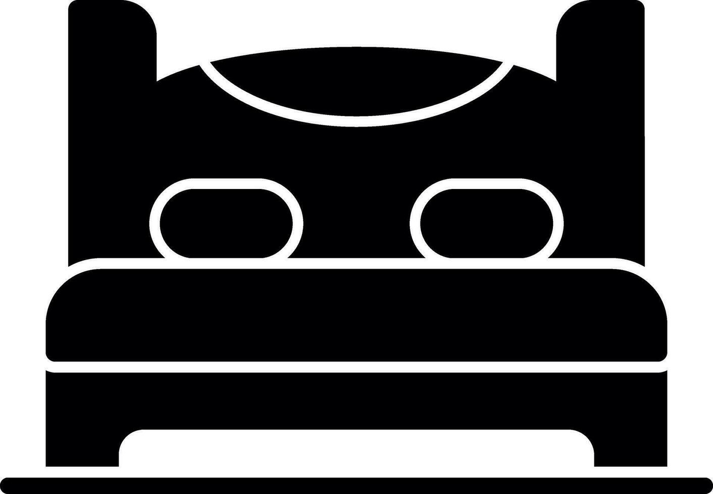 Bed Vector Icon Design