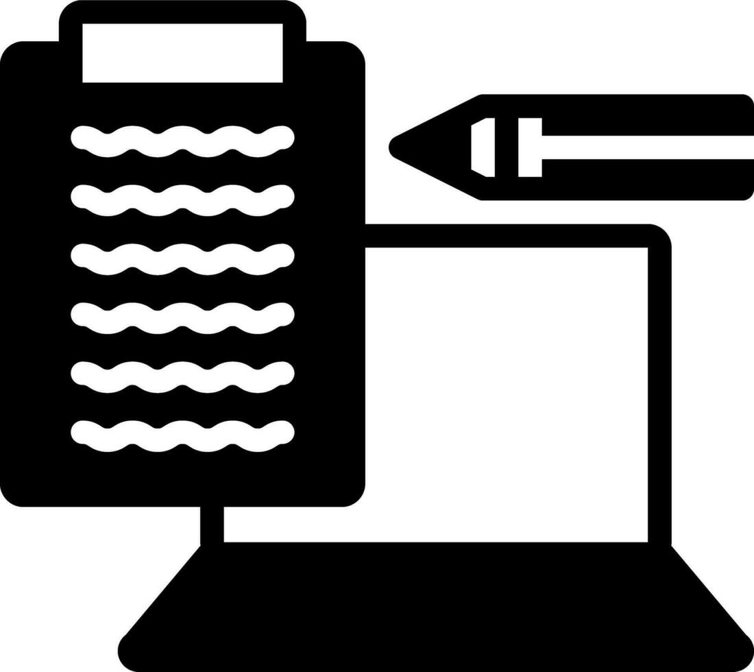 solid icon for content vector