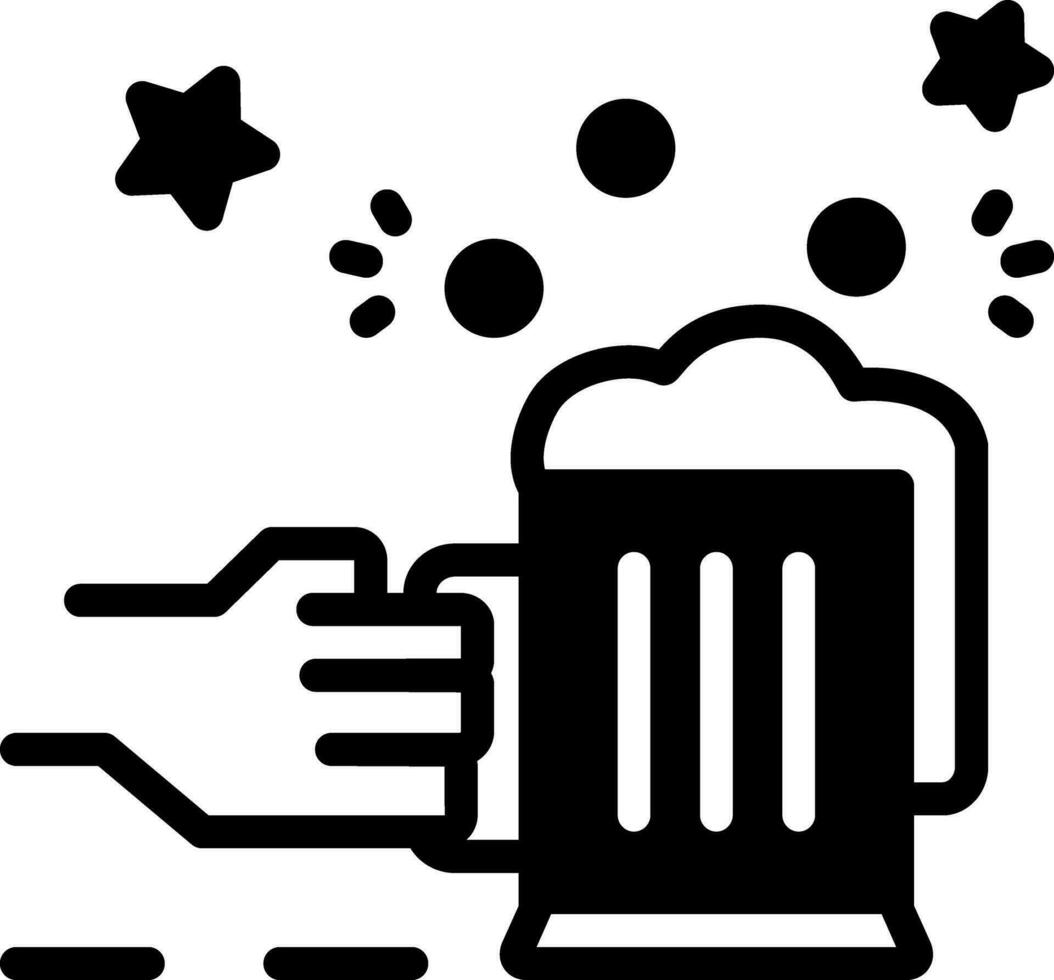 solid icon for celebration vector