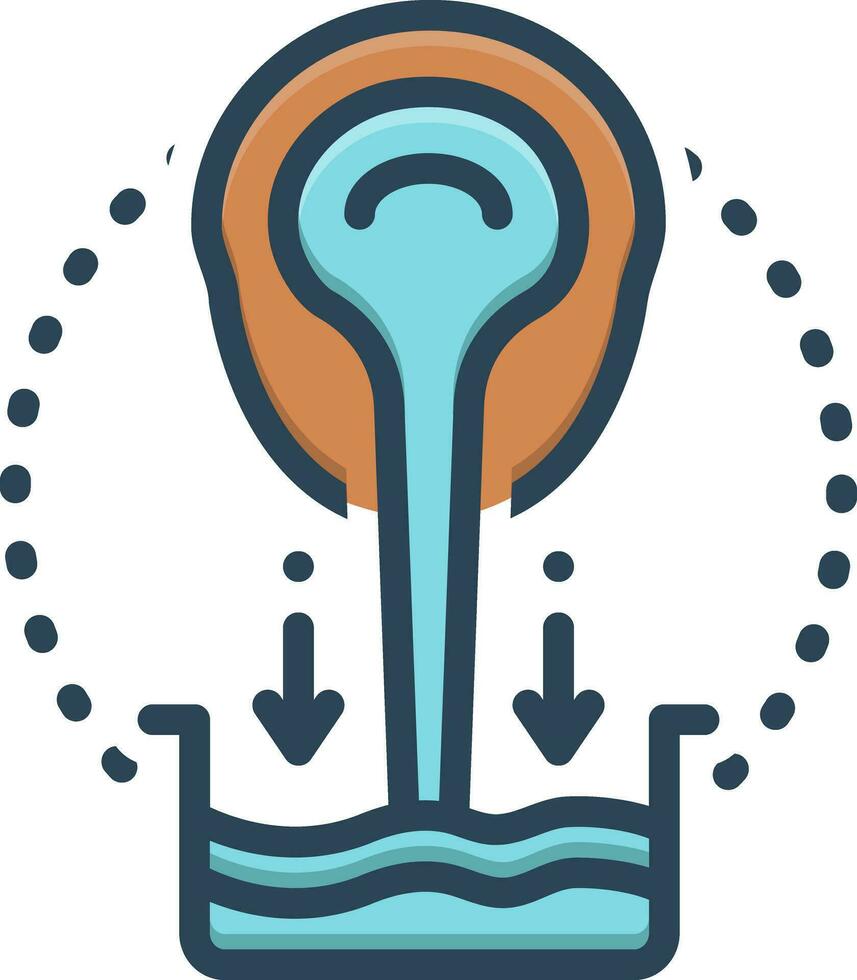 color icon for pouring vector