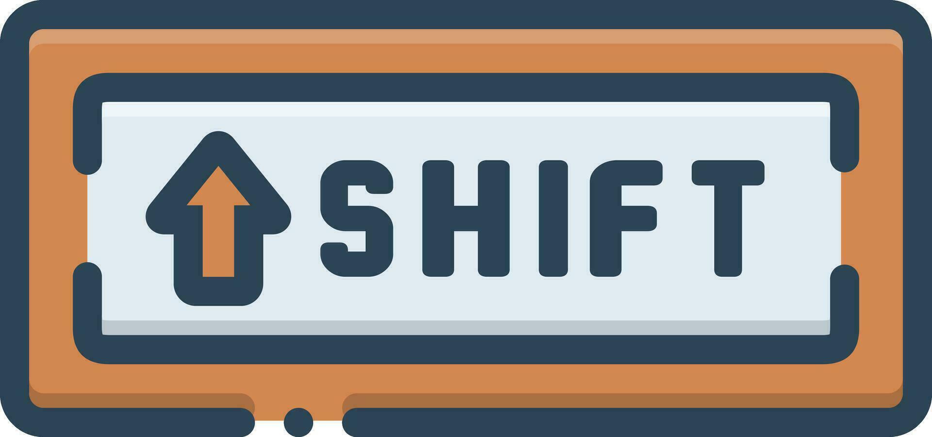 color icon for shift key 25058708 Vector Art at Vecteezy
