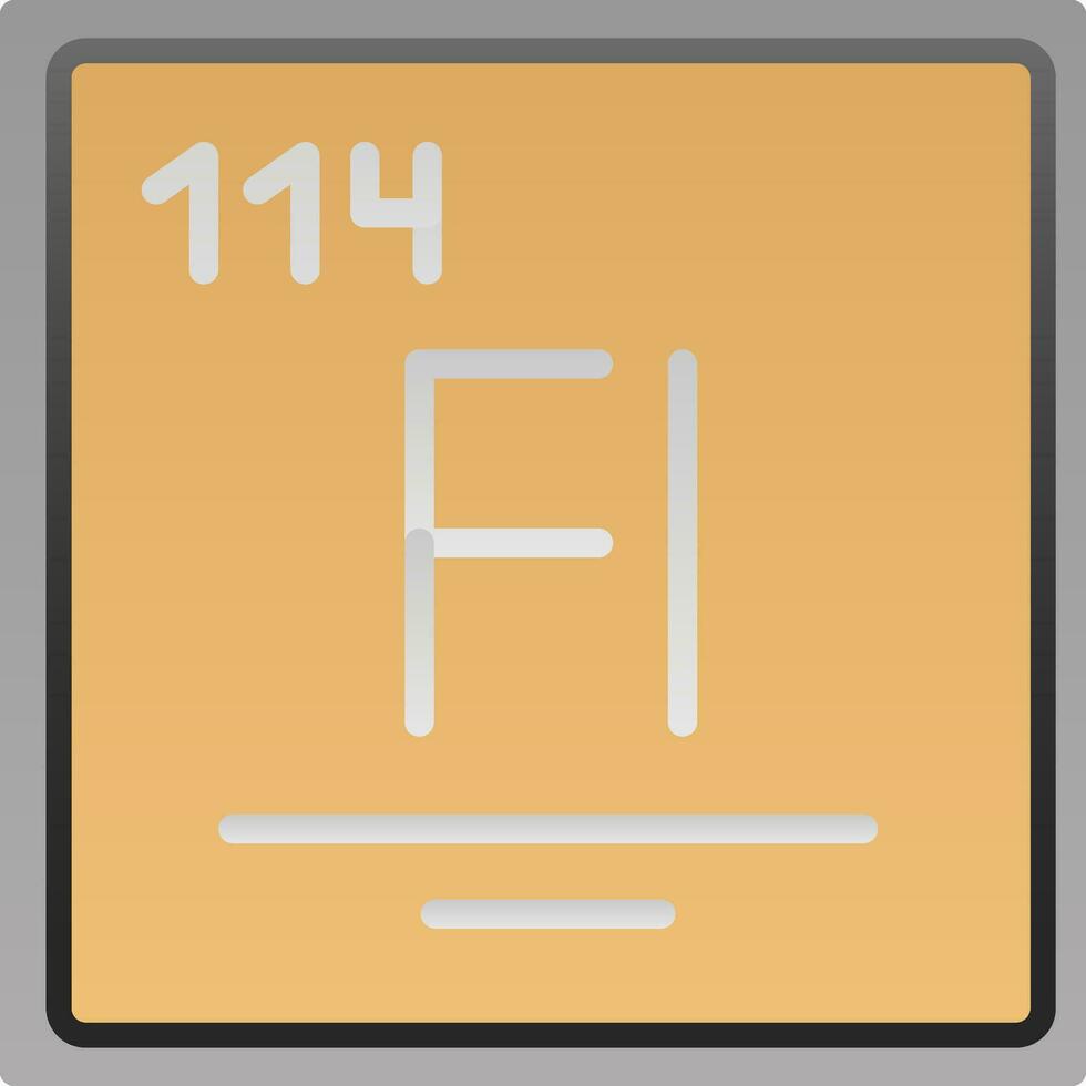 Flerovium Vector Icon Design