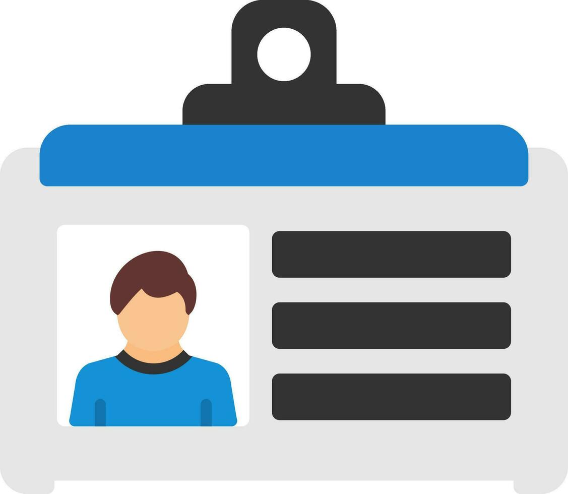 Id card Vector Icon Design