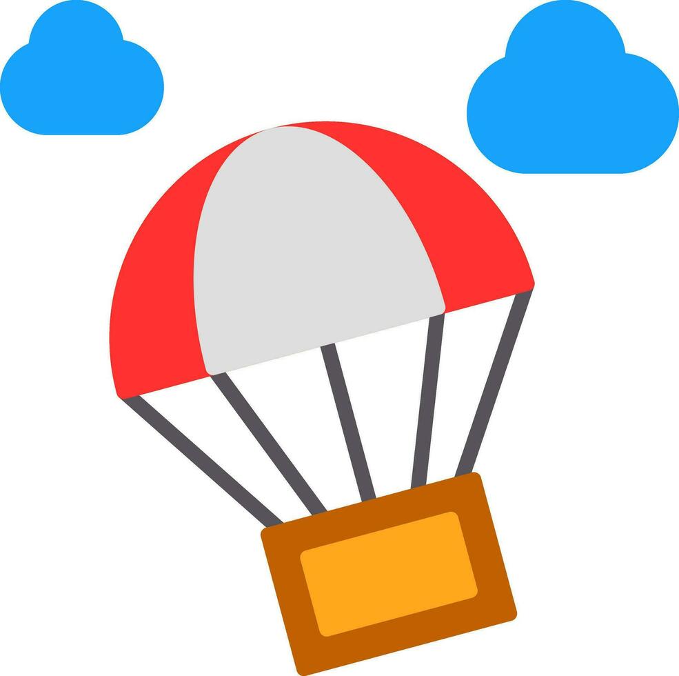 Paragliding Vector Icon Design