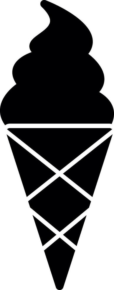 Ice cream cone Vector Icon Design