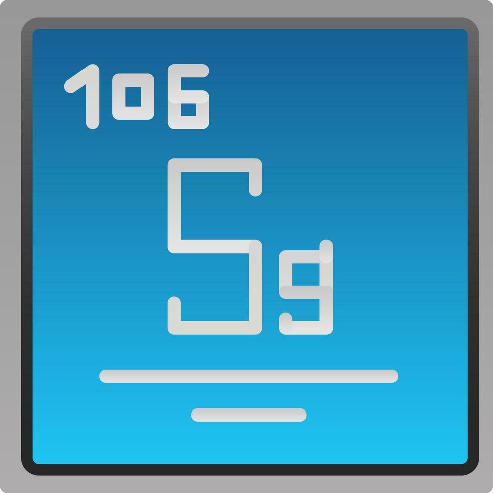 Seaborgium Vector Icon Design