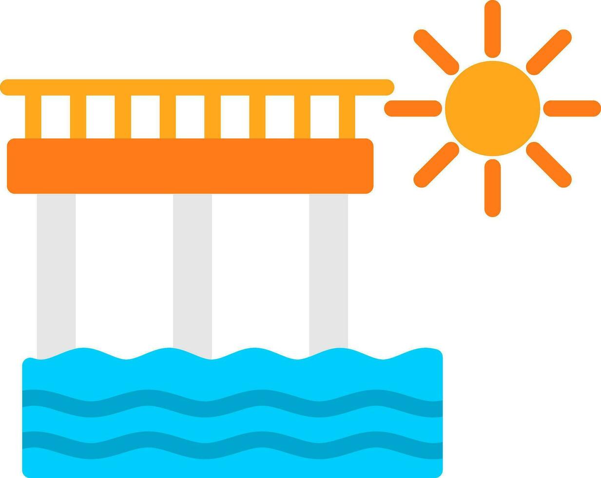 Pier Vector Icon Design