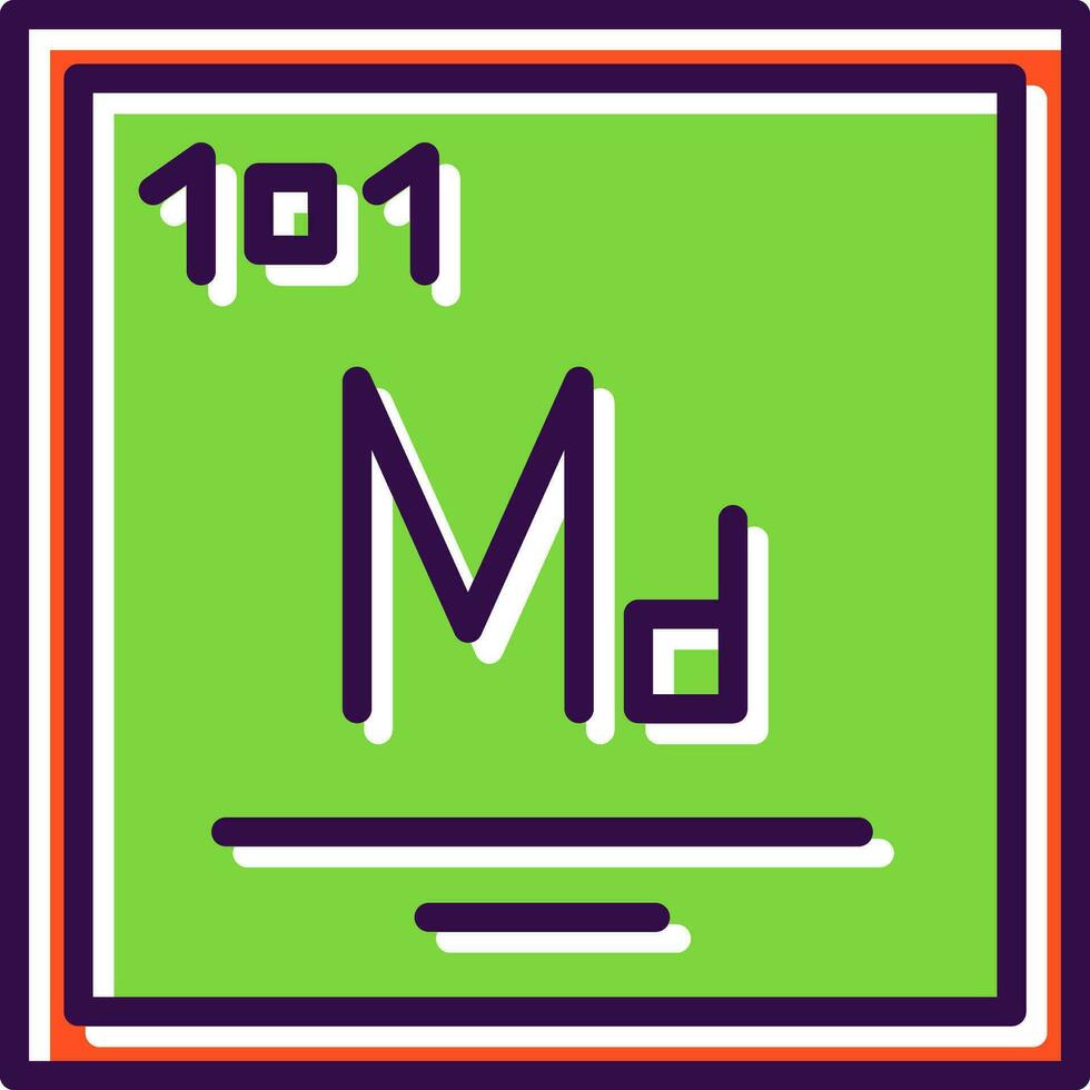Mendelevium Vector Icon Design