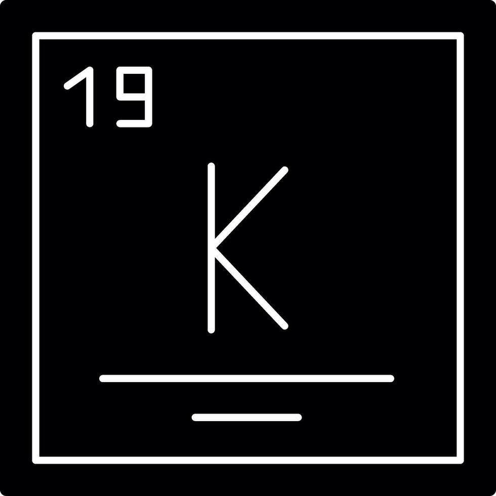 Potassium Vector Icon Design