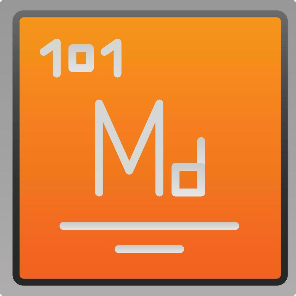 Mendelevium Vector Icon Design